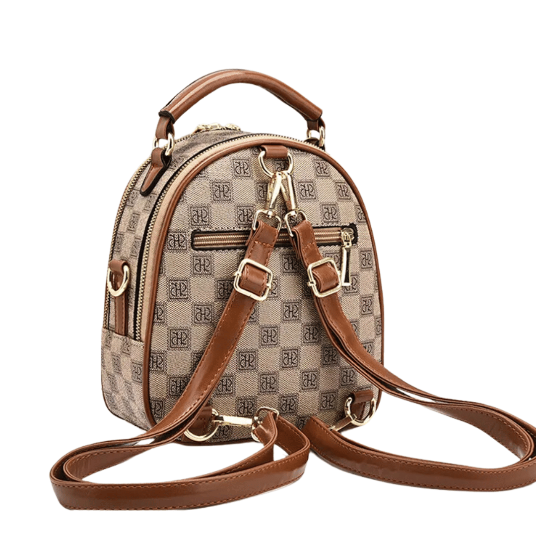 Mochila Vick com divisórias de couro