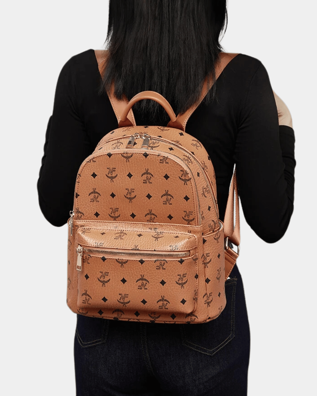 Mochila de couro Charlotte novo modelo 202