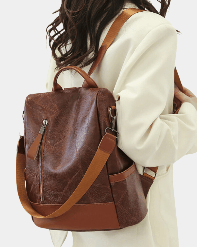 Nova mochila de couro macio 2025