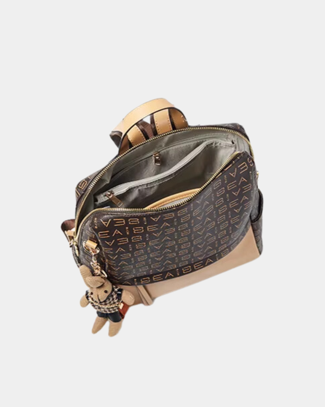 Mochila Amelia em couro genuíno original 2025