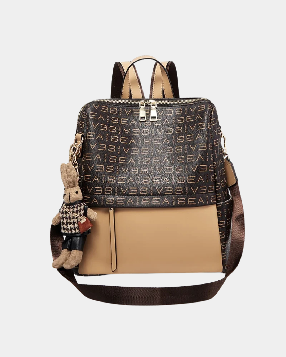 Mochila Amelia em couro genuíno original 2025