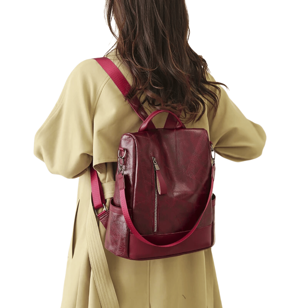 Nova mochila de couro macio 2025