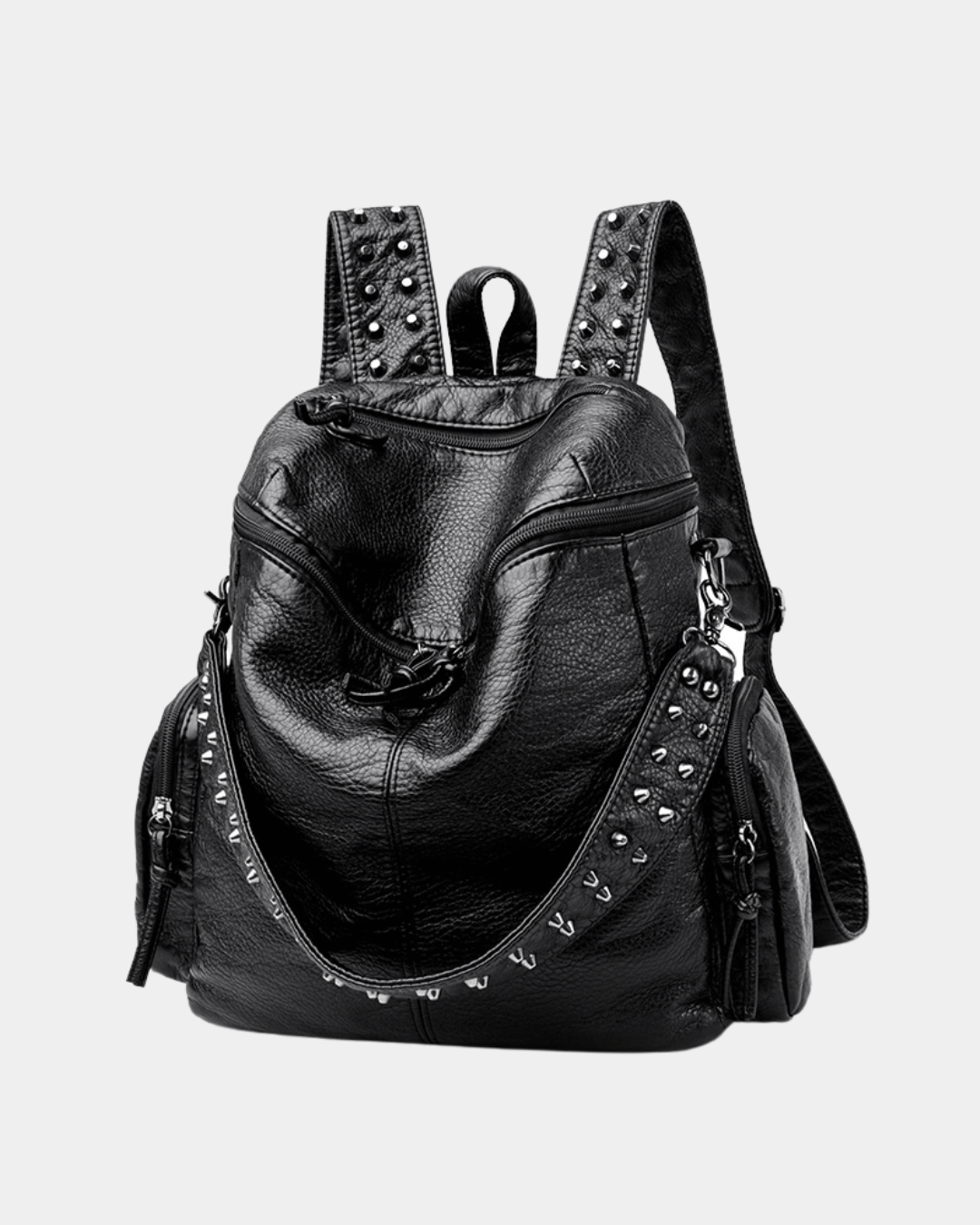 Mochila Fusion Spikes em couro
