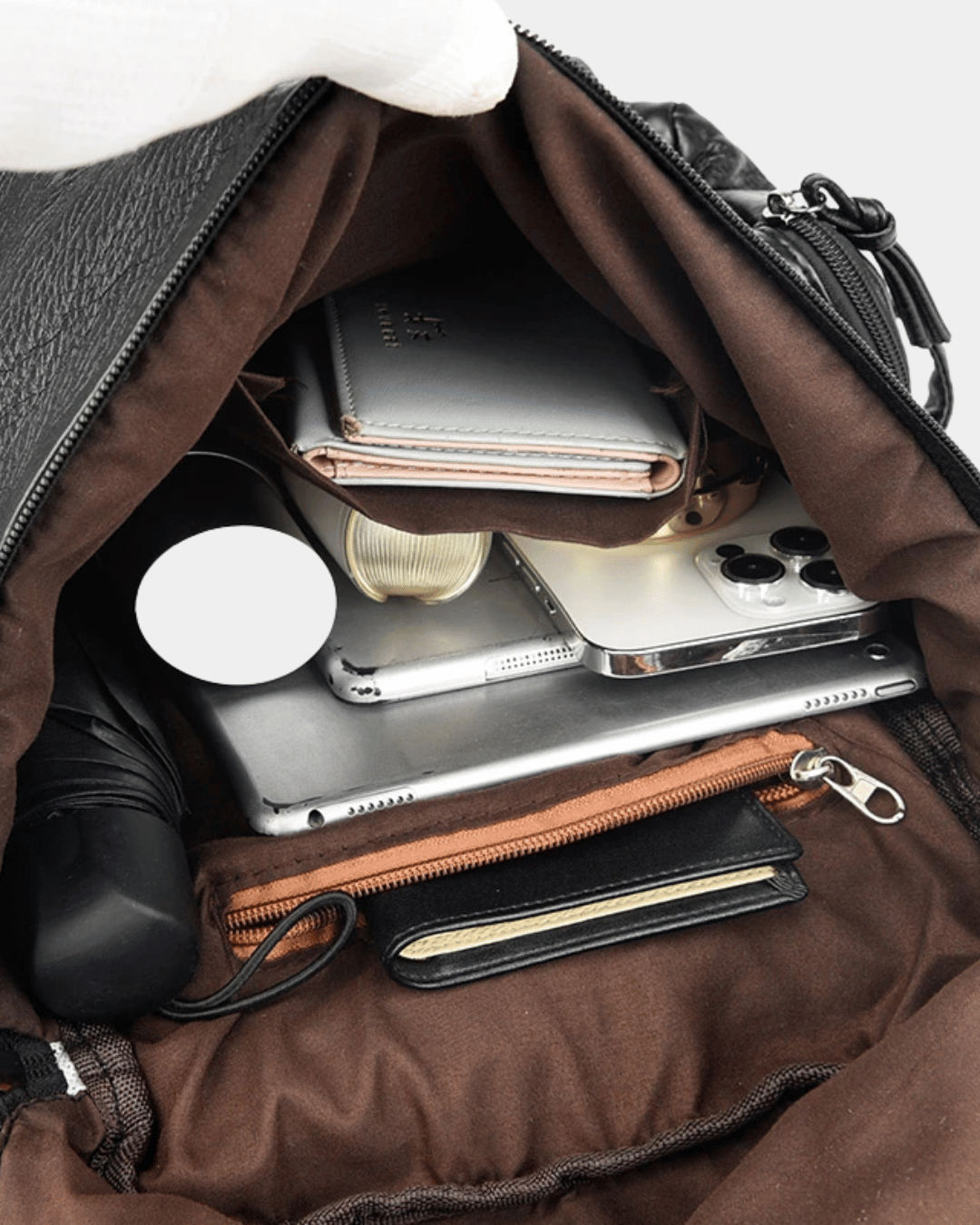 Mochila Fusion Spikes em couro