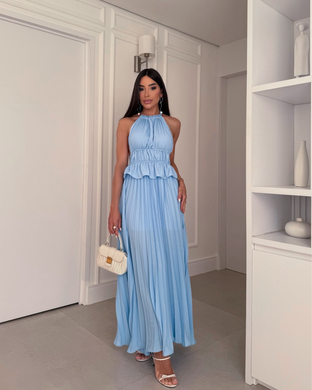 Vestido longo Rayane costa nua