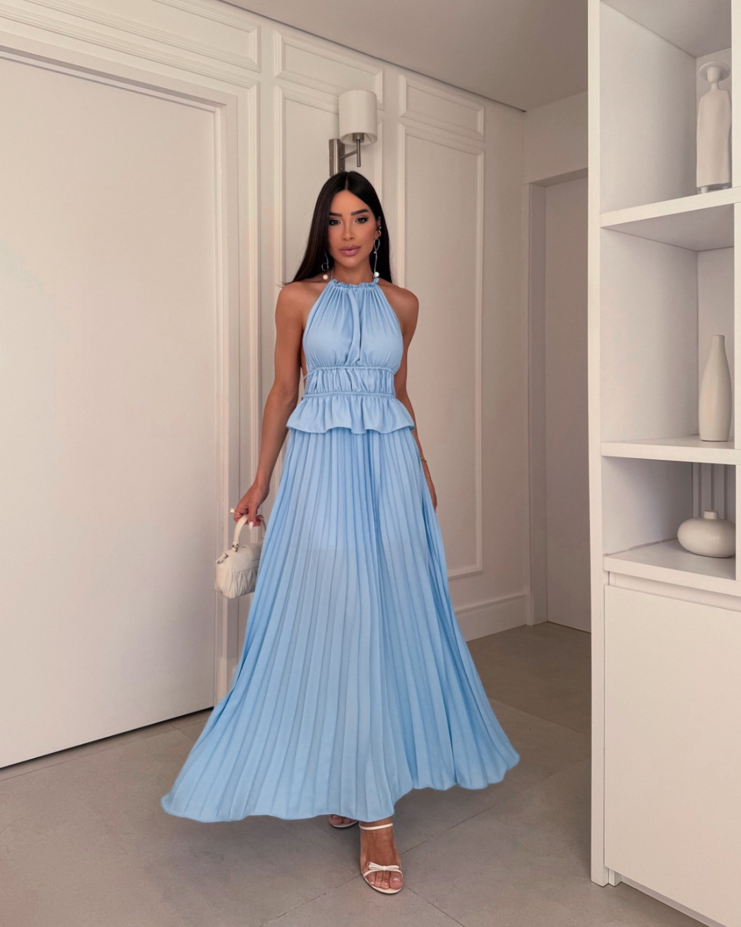 Vestido longo Rayane costa nua