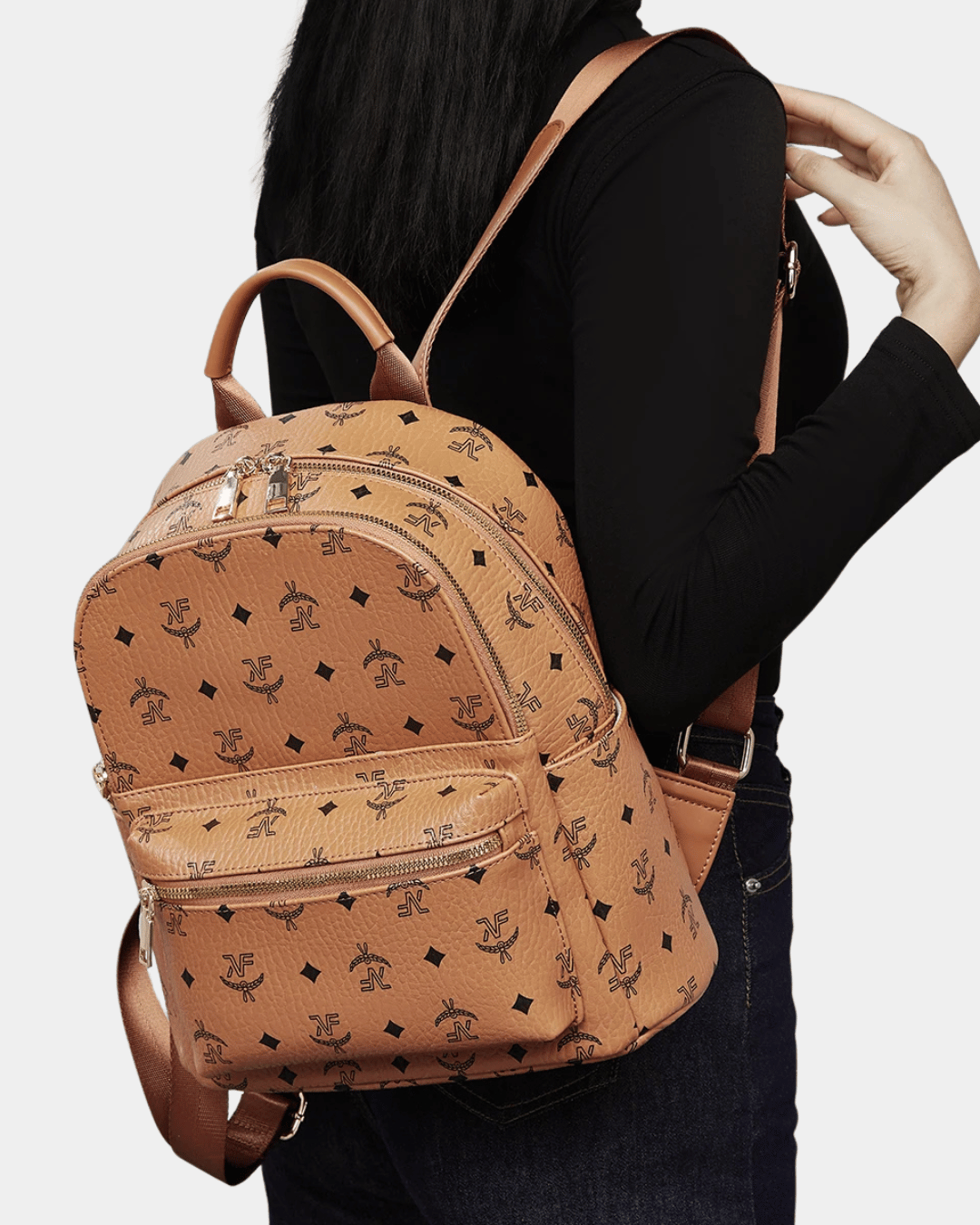 Mochila de couro Charlotte novo modelo 202