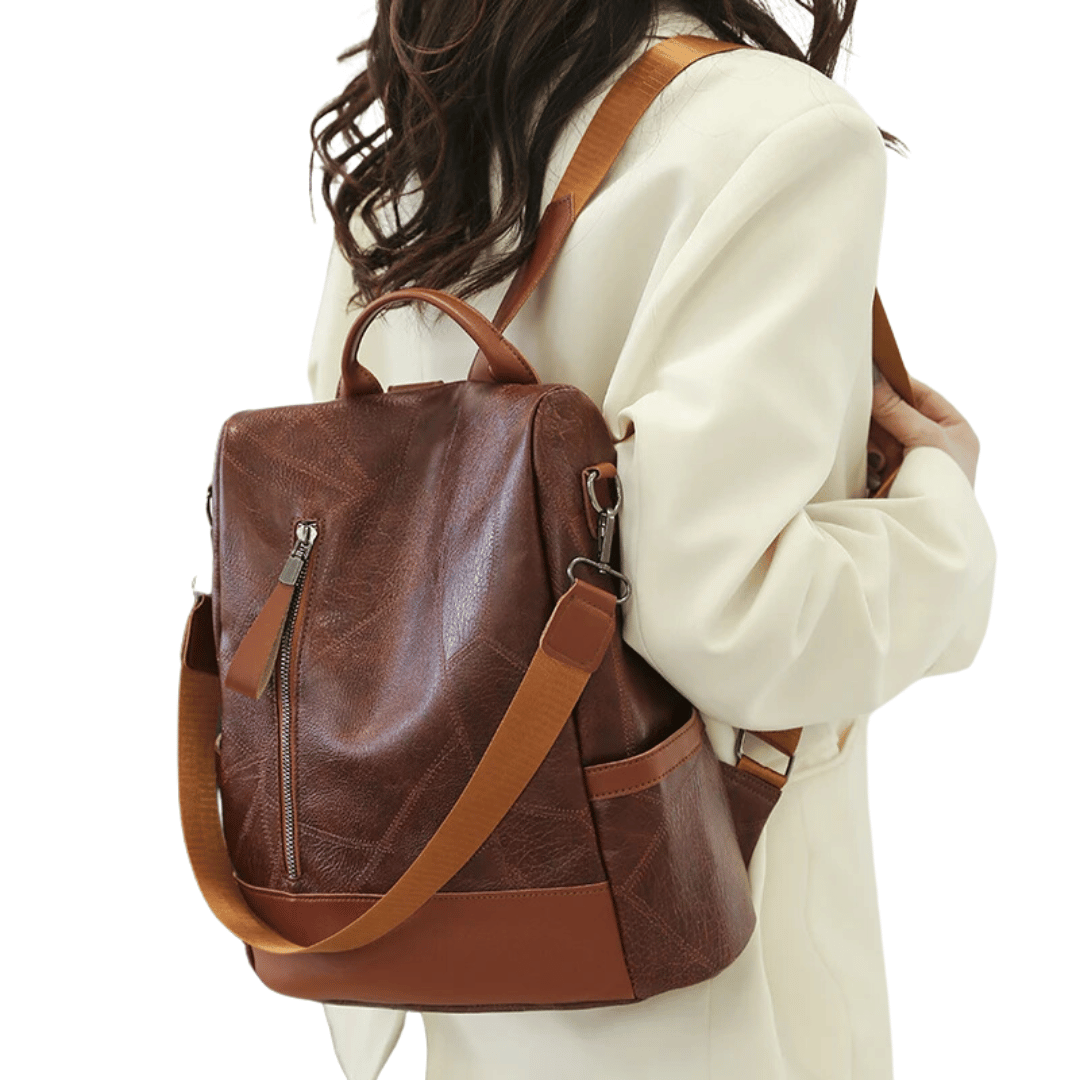 Nova mochila de couro macio 2025