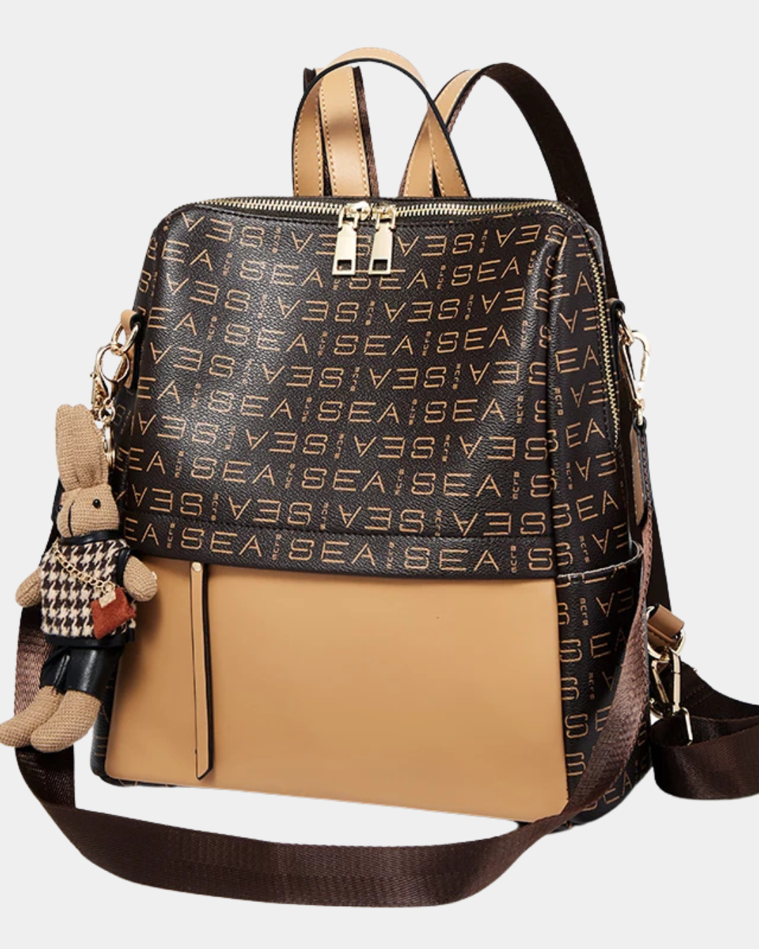 Mochila Amelia em couro genuíno original 2025