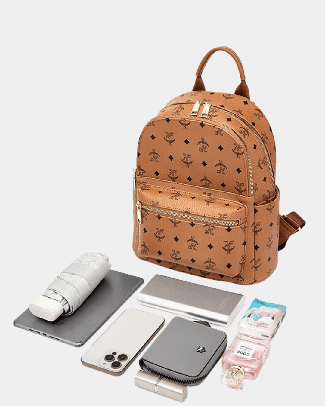 Mochila de couro Charlotte novo modelo 202