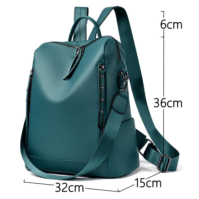 Mochila de couro Poliana