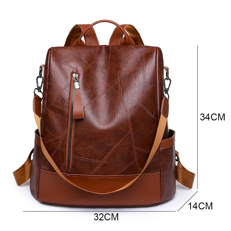 Nova mochila de couro macio 2025