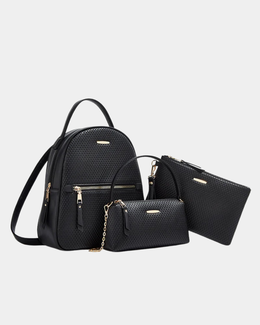 Kit mochila de couro Amanda Salles