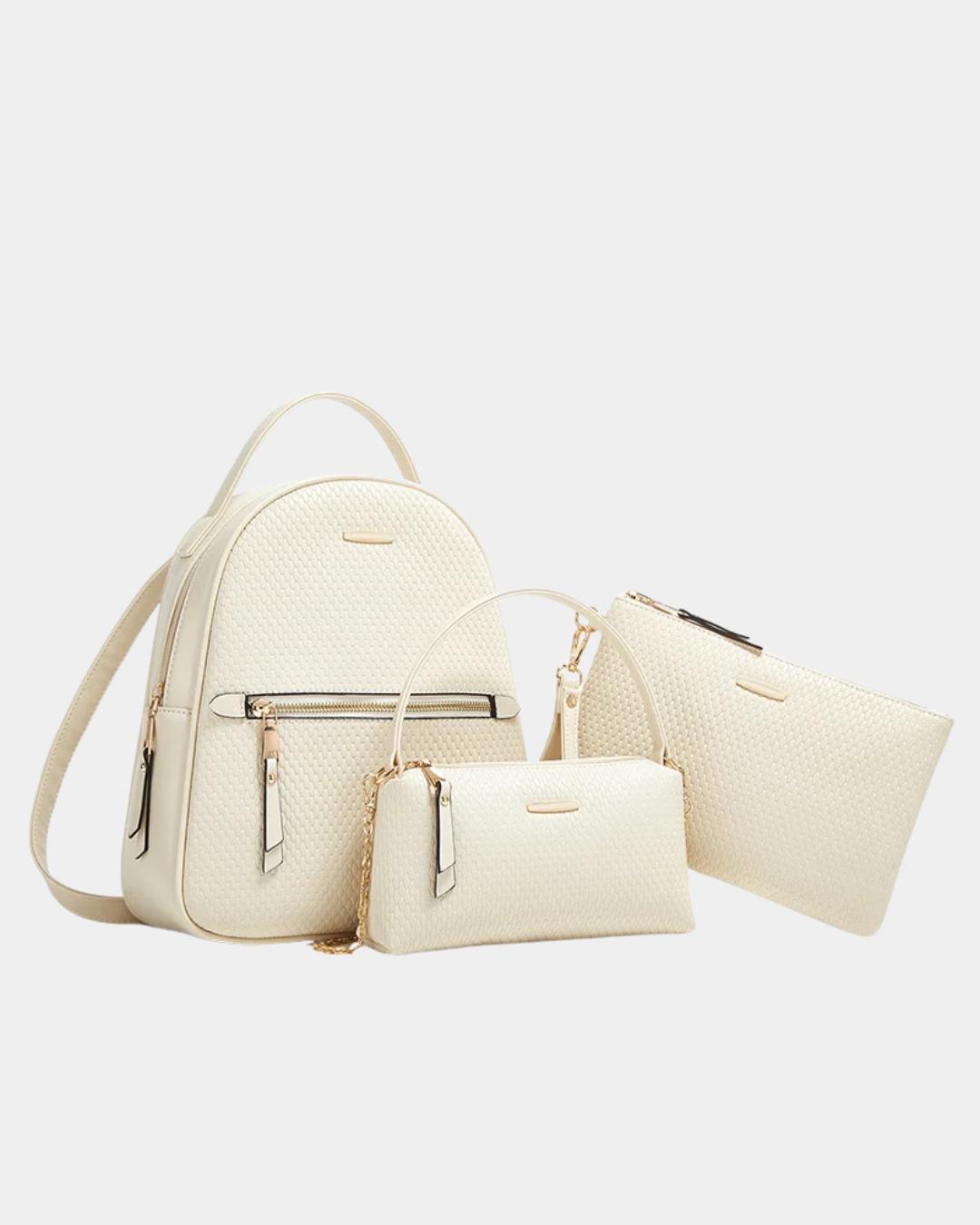 Kit mochila de couro Amanda Salles