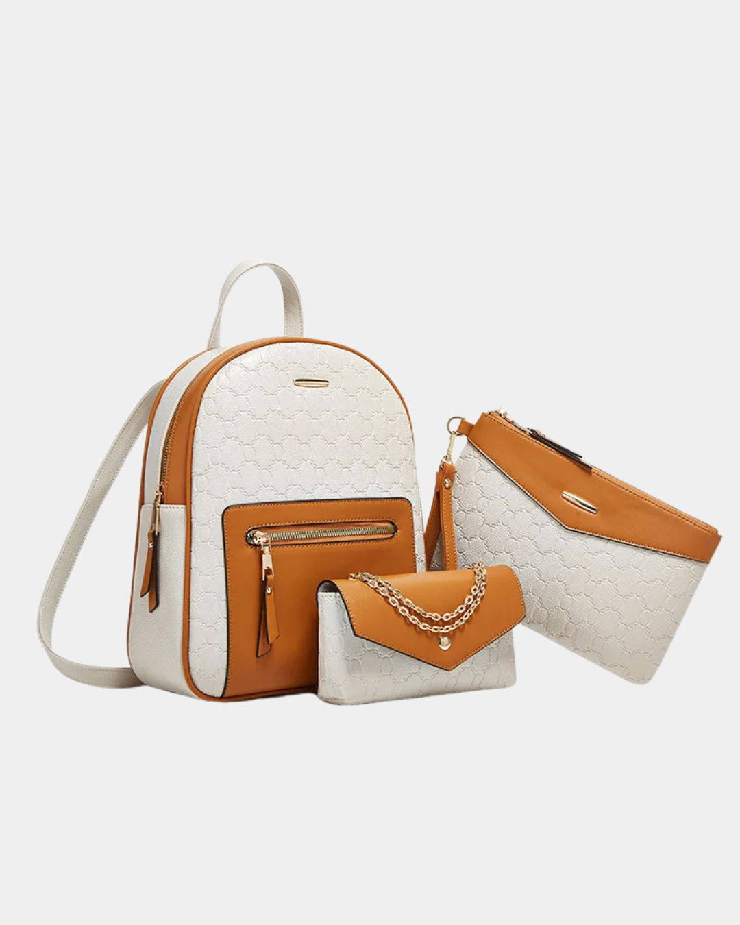 Kit mochila de couro Samira