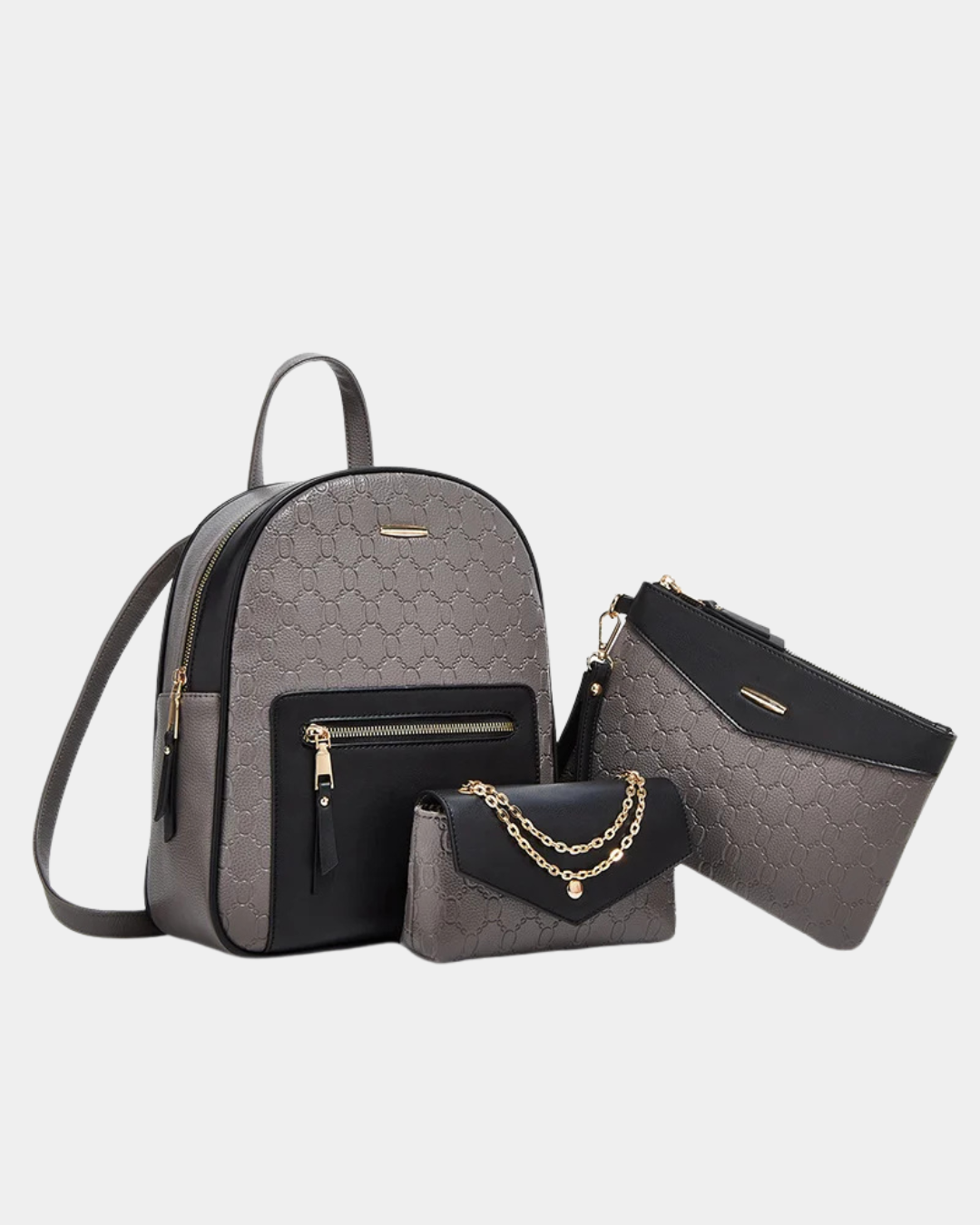 Kit mochila de couro Samira